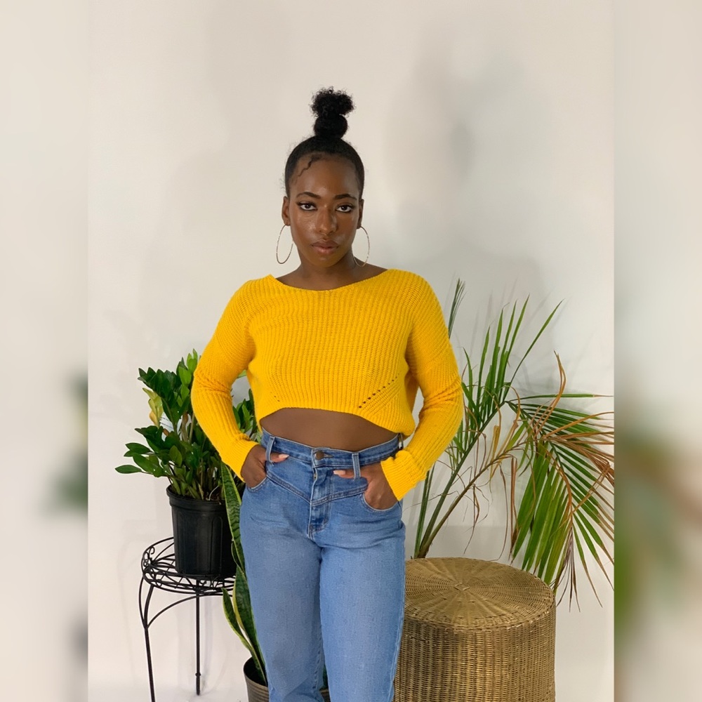 Yellow Knit Sweater